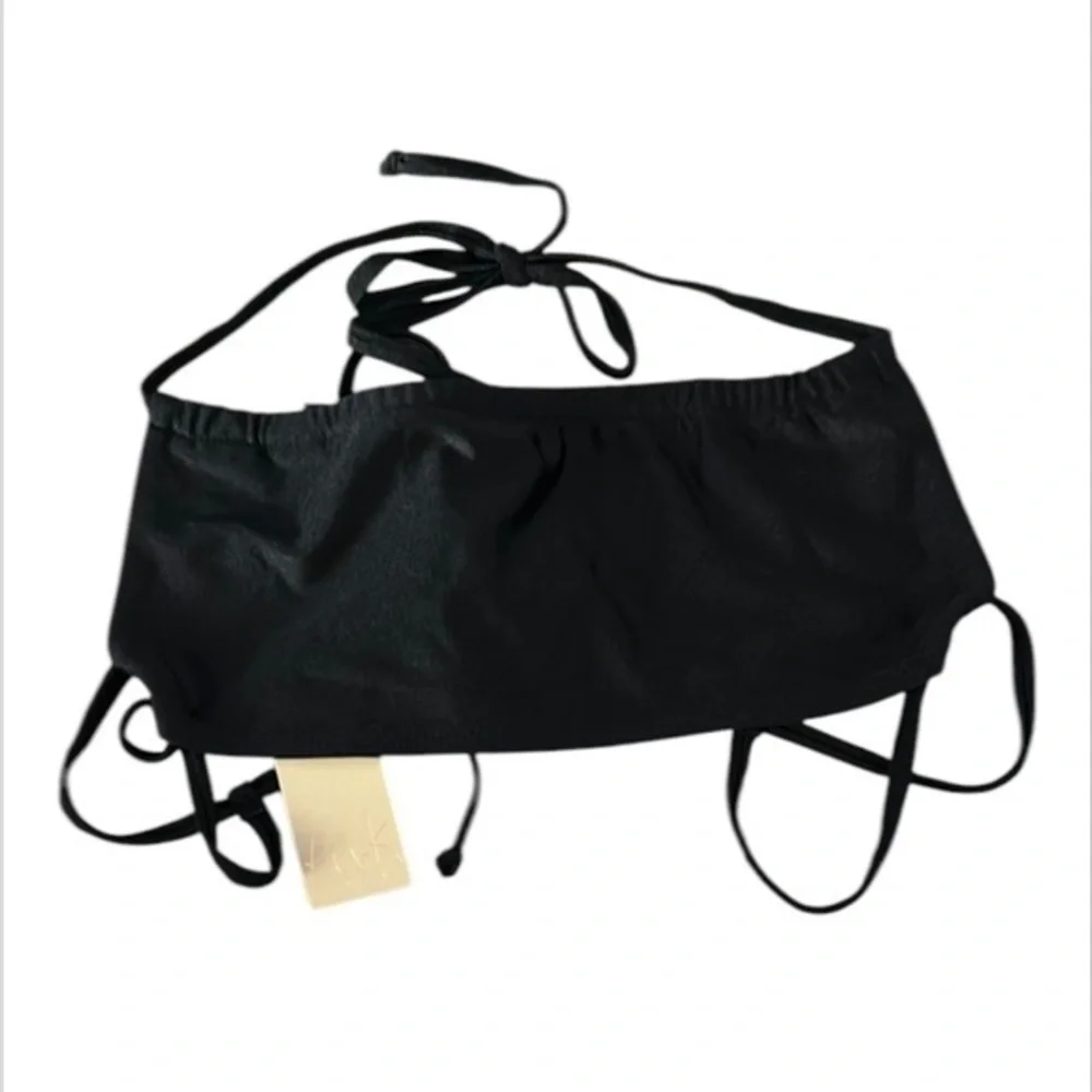 Ris-K Dippin' Daisy's Cliff Black Noir bikini top size S swim swimsuit